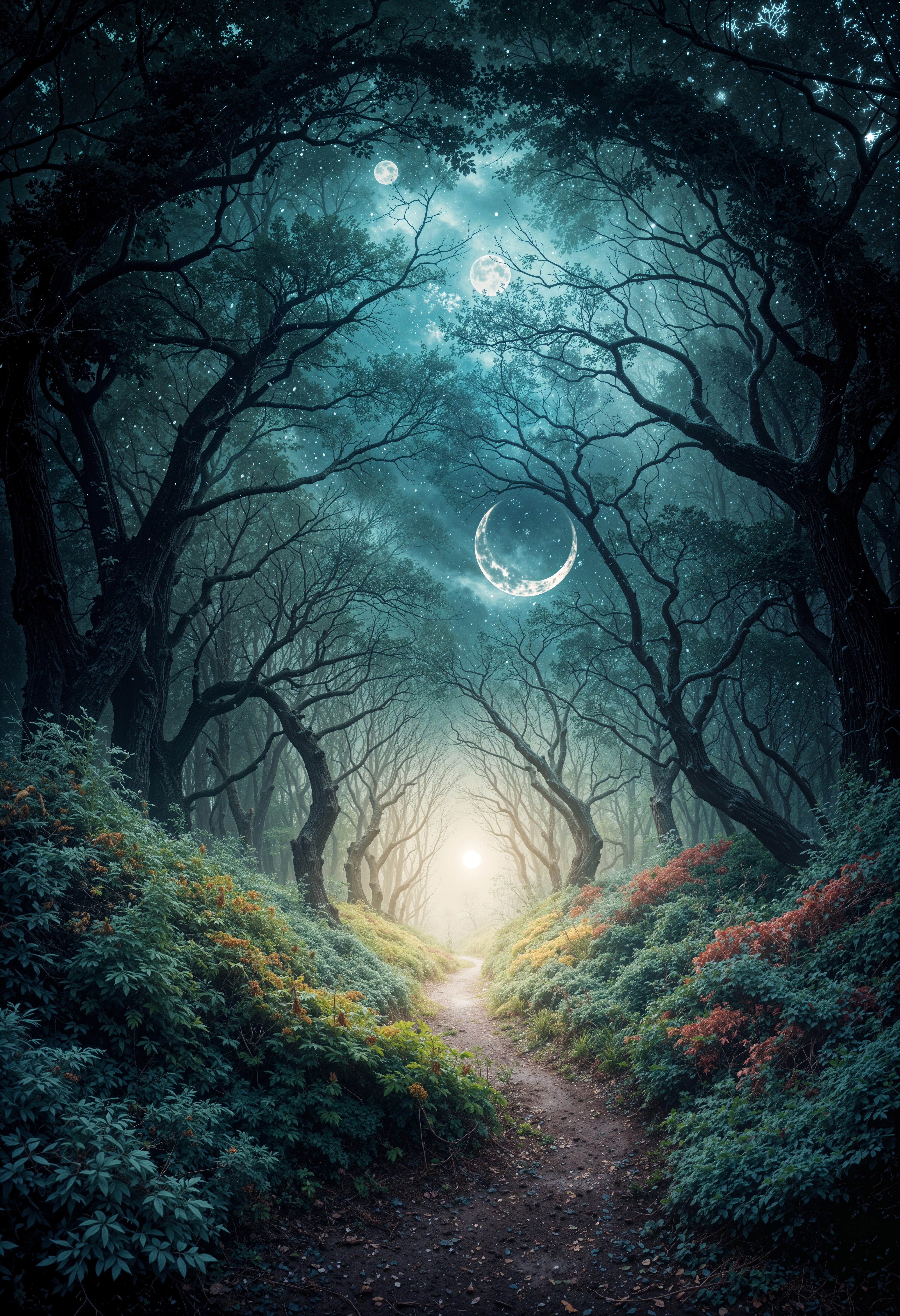 AI生成幽暗小径